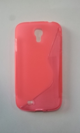Силиконов гръб ТПУ S-Line за Samsung i9500 Galaxy S4 Розов